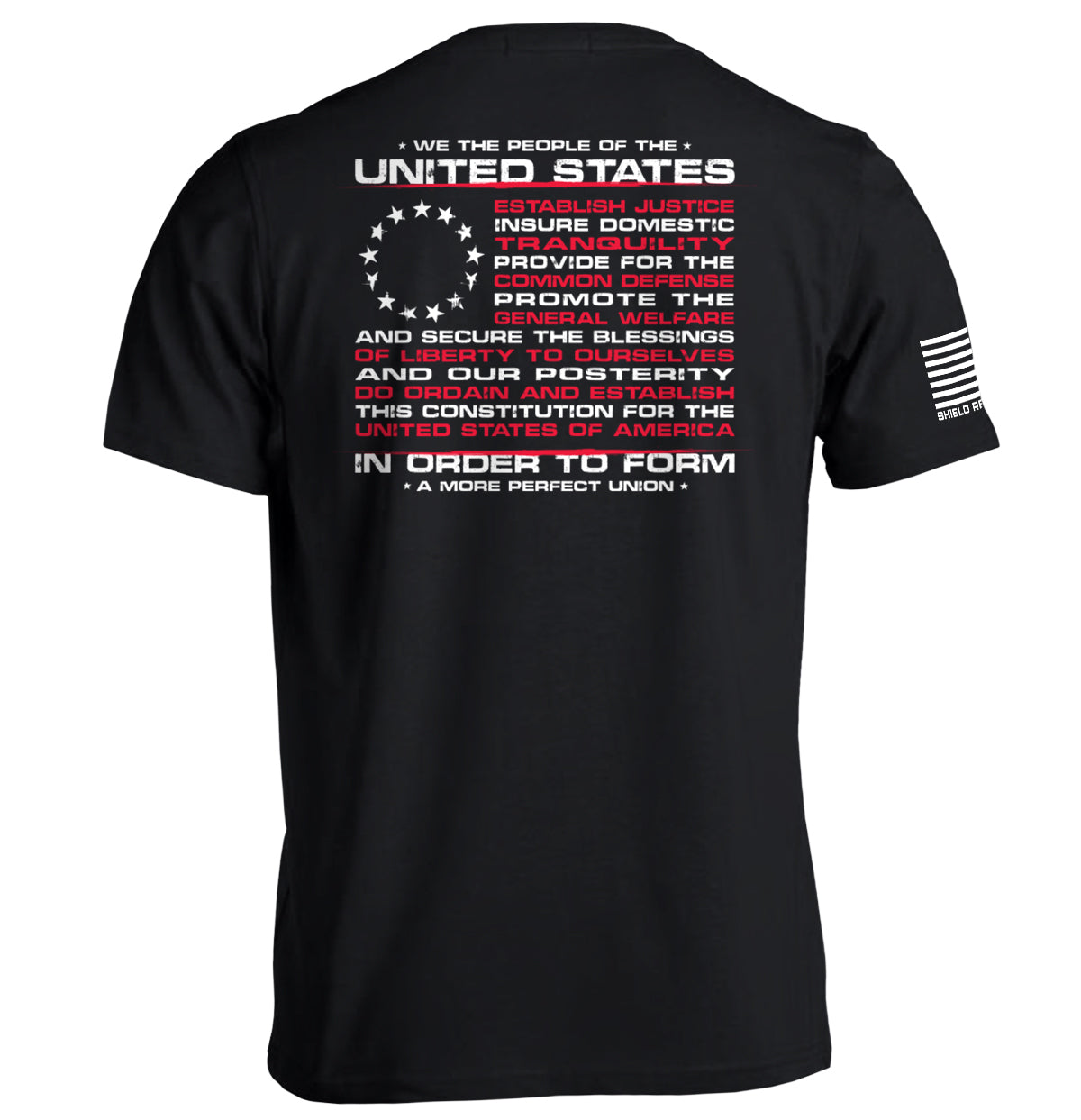 We the People of the United States of America In Order to Form a More Perfect Union Shield Republic