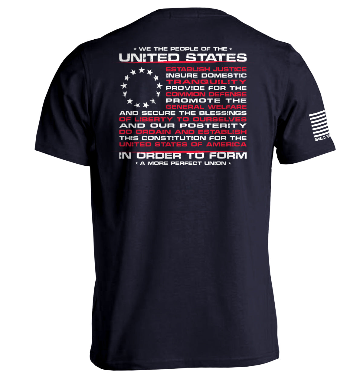 We the People of the United States of America In Order to Form a More Perfect Union Shield Republic