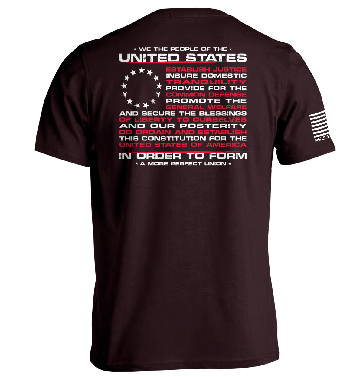 We the People of the United States of America In Order to Form a More Perfect Union Shield Republic