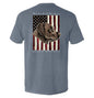 The Land of the Free Chocolate Lab Shield Republic