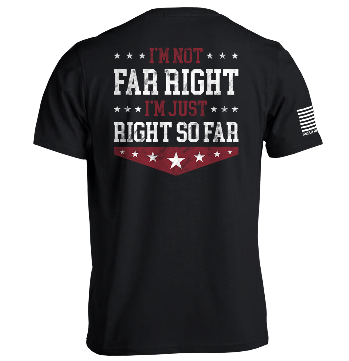 I'm Not Far Right I'm Just Right So Far Shield Republic