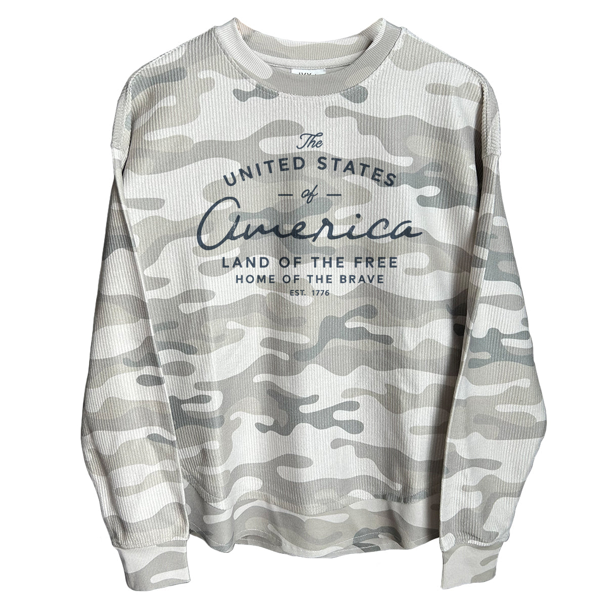 United States Of America (Front) Corded Poncho Shield Republic