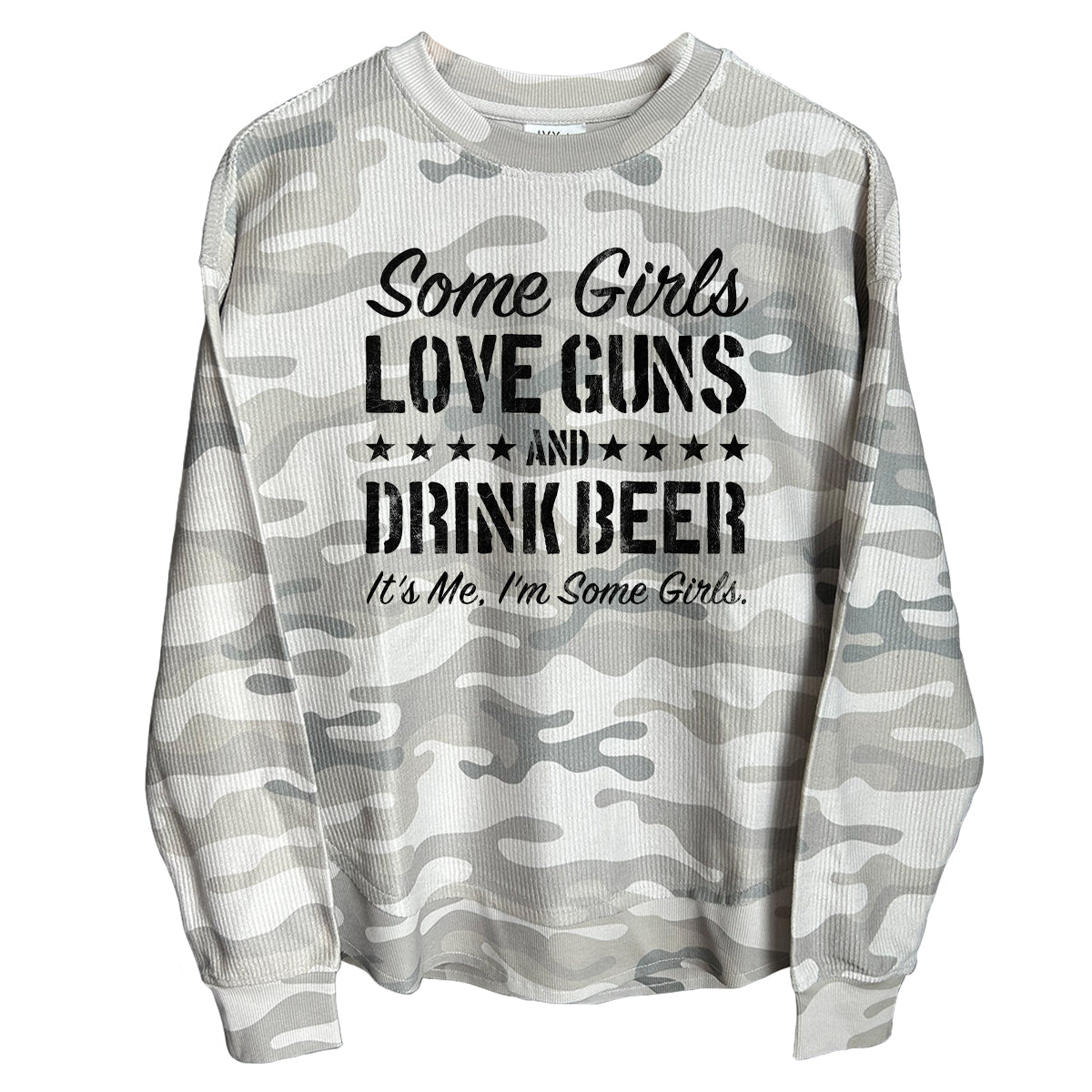 Some Girls Love Guns and Drink Beer (Front) Corded Poncho Shield Republic