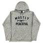 Mostly Peaceful (Black) Lightweight Hoodie Shield Republic