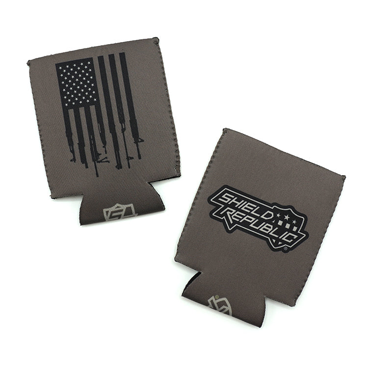Firearm Flag Can Cooler Shield Republic