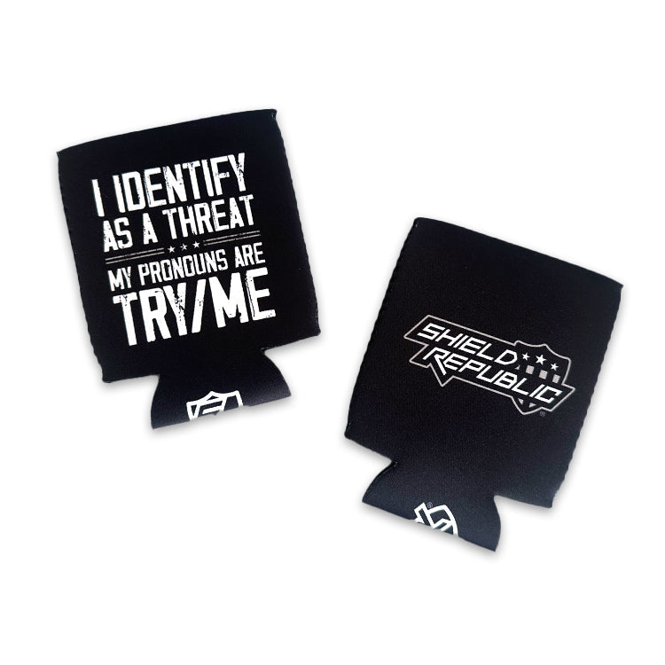 I identify as a Threat Can Cooler Shield Republic
