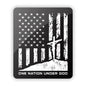 One Nation under God Aluminum Sign Shield Republic