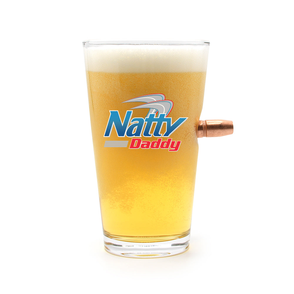 Natty Daddy - 50 Cal Pint Glass Shield Republic