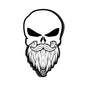 Bearded Punisher Decal Shield Republic