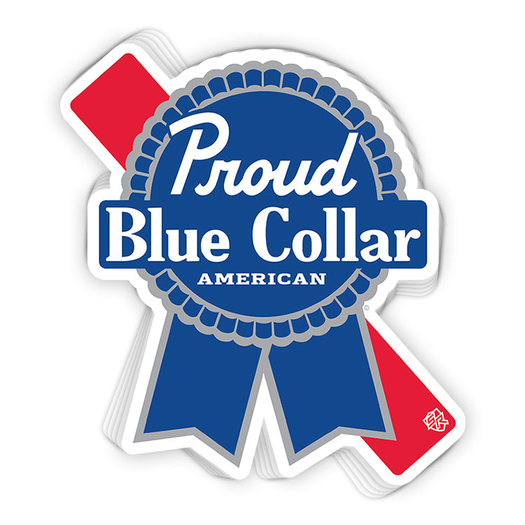 Proud Blue Collar American (Classic) Shield Republic