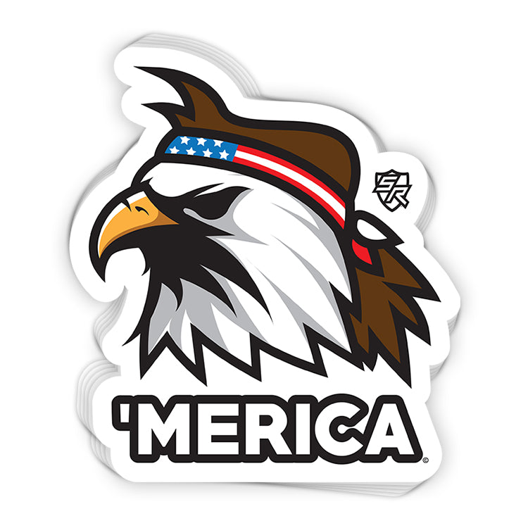 Mullet Eagle Decal Shield Republic