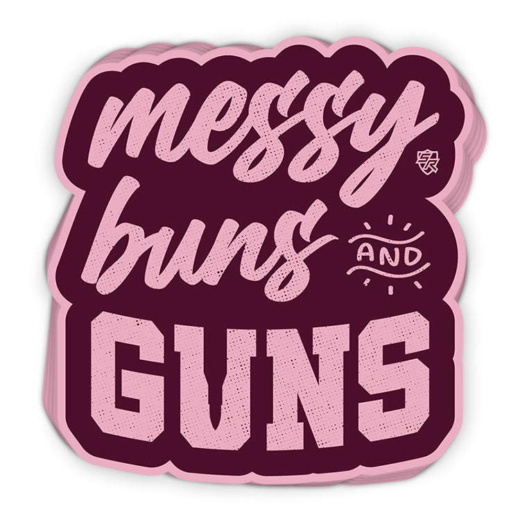 Messy Buns and Guns Shield Republic