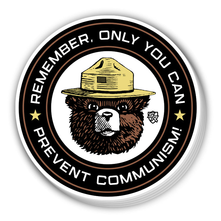 Only You Can Prevent Communism Decal Shield Republic