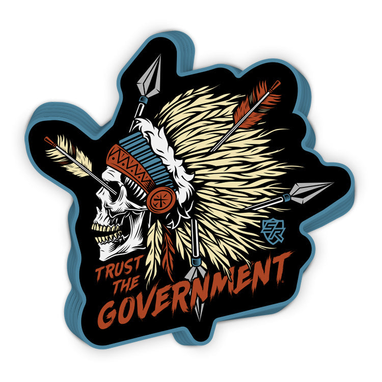 Trust the Government Decal Shield Republic