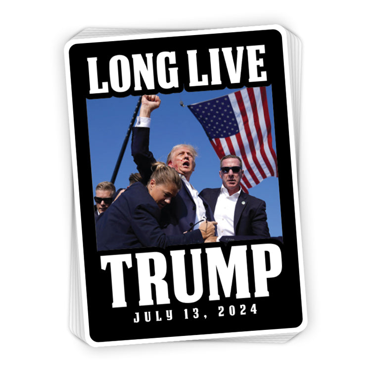 Long Live Trump Decal Shield Republic