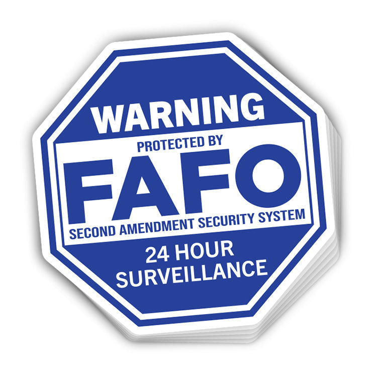 FAFO Second Amendment Security System Decal Shield Republic