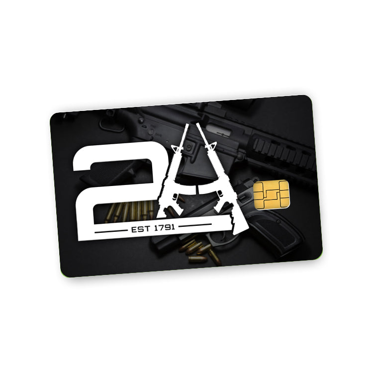 2A Credit Card Skin Decal Shield Republic