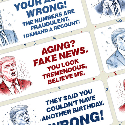 Donald Trump Birthday Sticker Sheet Shield Republic