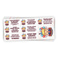 Cartoon Donald Trump Birthday Sticker Sheet Shield Republic