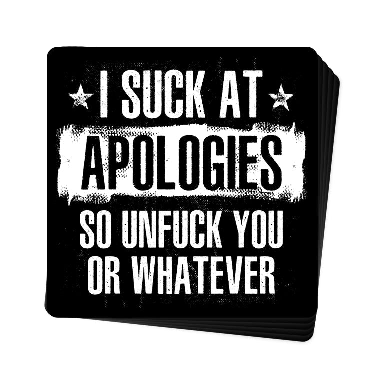 I Suck At Apologies Decal Shield Republic