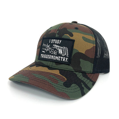 I Study Triggernometry Woven Patch Hat Shield Republic