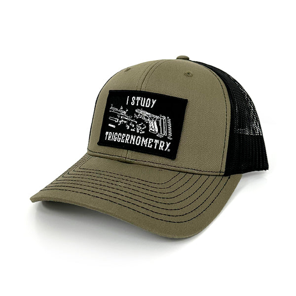 I Study Triggernometry Woven Patch Hat Shield Republic