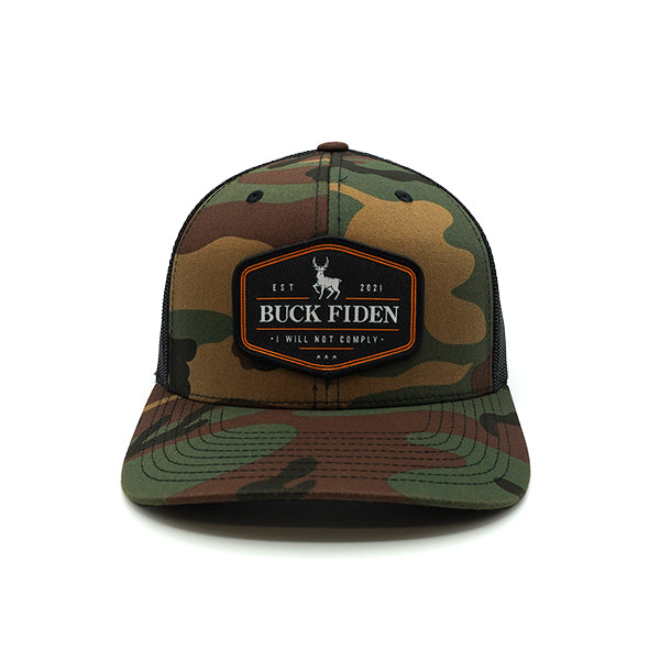 Buck Fiden Woven Patch Hat Shield Republic