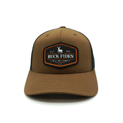 Buck Fiden Woven Patch Hat Shield Republic