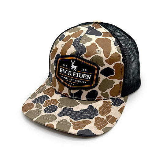 Buck Fiden Woven Patch Hat Shield Republic