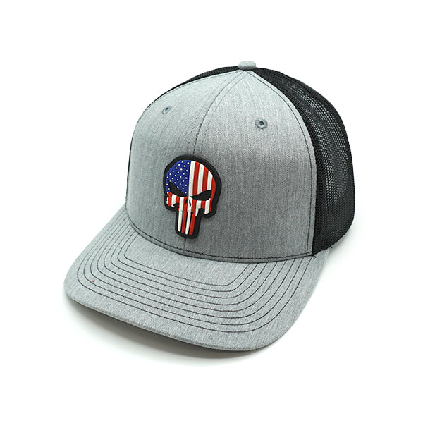 USA Punisher PVC Patch Hat Shield Republic