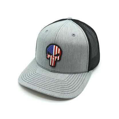 USA Punisher PVC Patch Hat Shield Republic