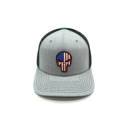 USA Punisher PVC Patch Hat Shield Republic