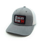 Reagan Bush Woven Patch Hat Shield Republic