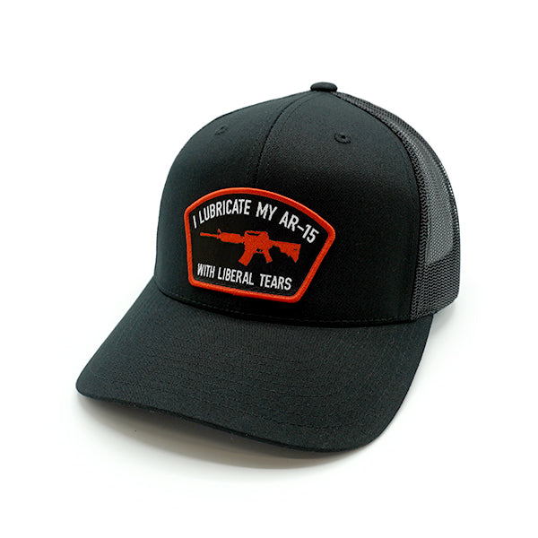 I Lubricate my AR15 Woven Patch Hat Shield Republic