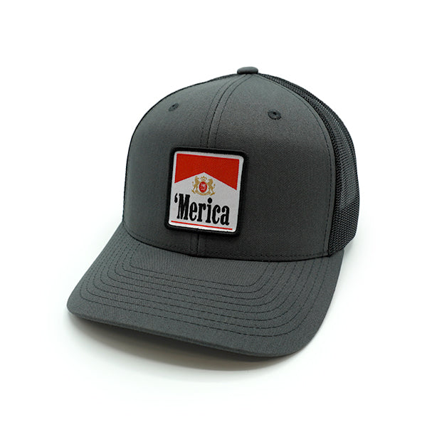 'Merica, Carton Full of Freedom Woven Patch Hat Shield Republic