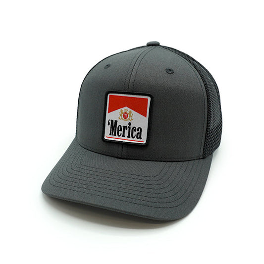 'Merica, Carton Full of Freedom Woven Patch Hat Shield Republic