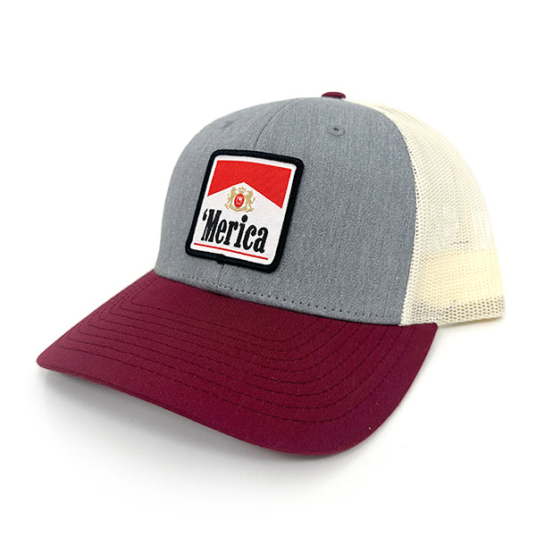 'Merica, Carton Full of Freedom Woven Patch Hat Shield Republic