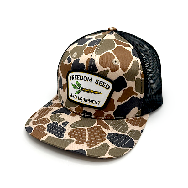 Freedom Seed and Equipment Woven Patch Hat Shield Republic