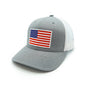 USA Flag Woven Patch Hat Shield Republic