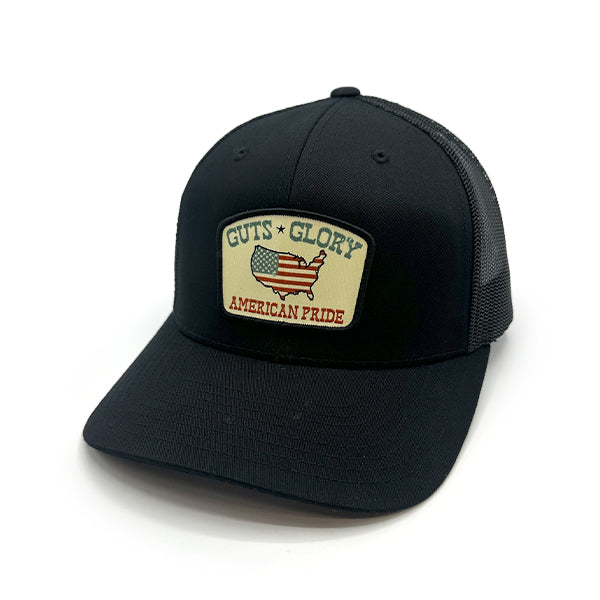 Guts Glory American Pride Woven Patch Hat Shield Republic