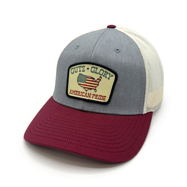 Guts Glory American Pride Woven Patch Hat Shield Republic