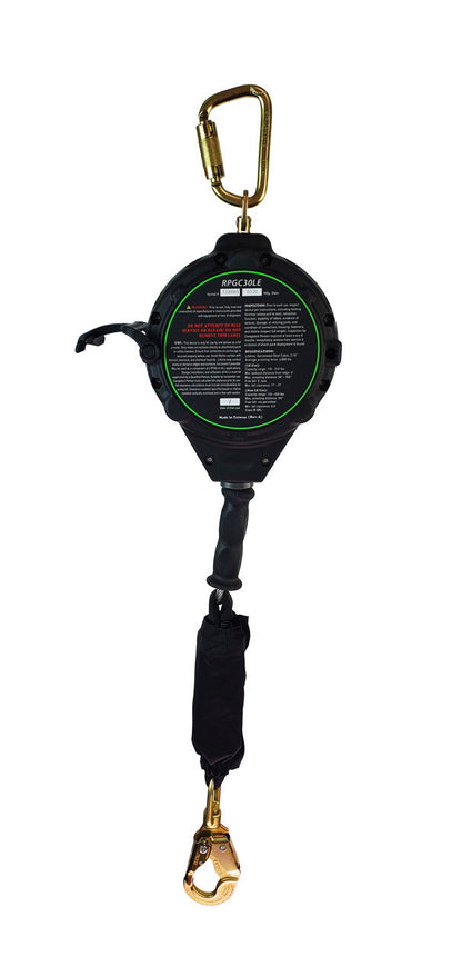 Frontline RPGCLE Leading Edge Cable Single Leg SRL with Steel Snap Hook End with Carry on Handle and Tagline VM Hardware
