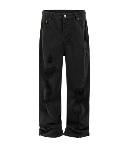 NOIR DESTROYED WORK PANTS
