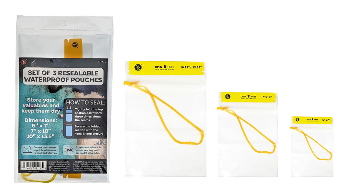 Waterproof Utility Pouch Set of 3 quakekits.com