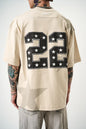 Men's Oversize 'STARZ / 22' Graphic T-Shirt - Streetwear Star Print Tee Withinblack