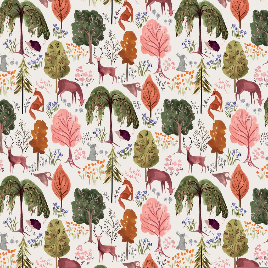 Woodland Vintage Dress in Cream Retrolicious