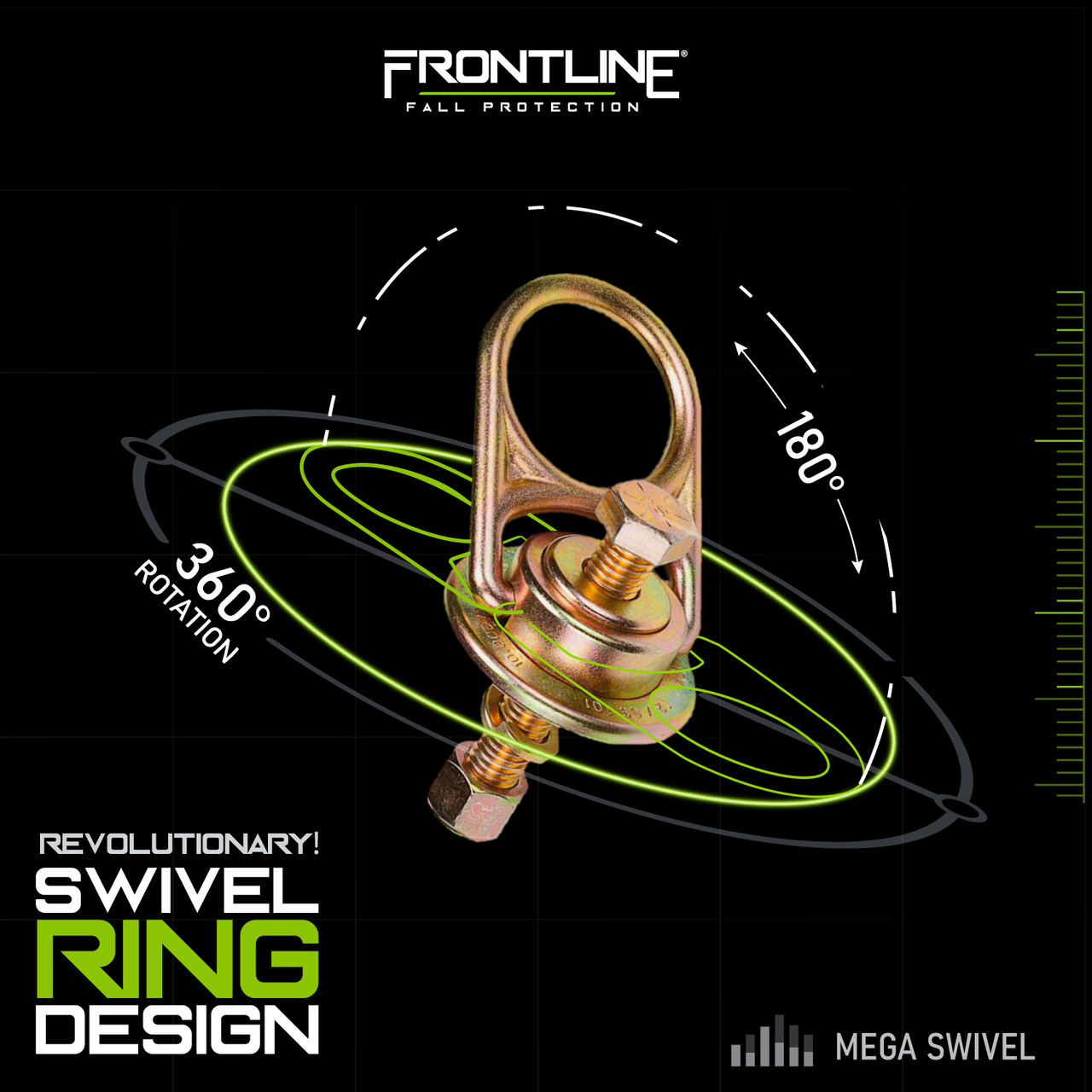 Frontline STM5810K MEGA Swivel 10k Steel Anchor VM Hardware