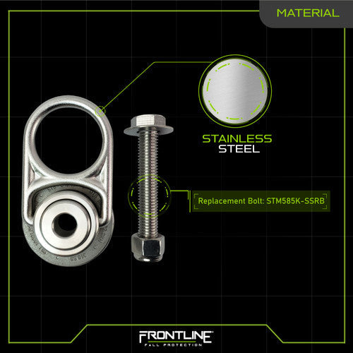 Frontline STM585K-SS MEGA Swivel 360° Stainless Steel 5K Steel Anchor VM Hardware