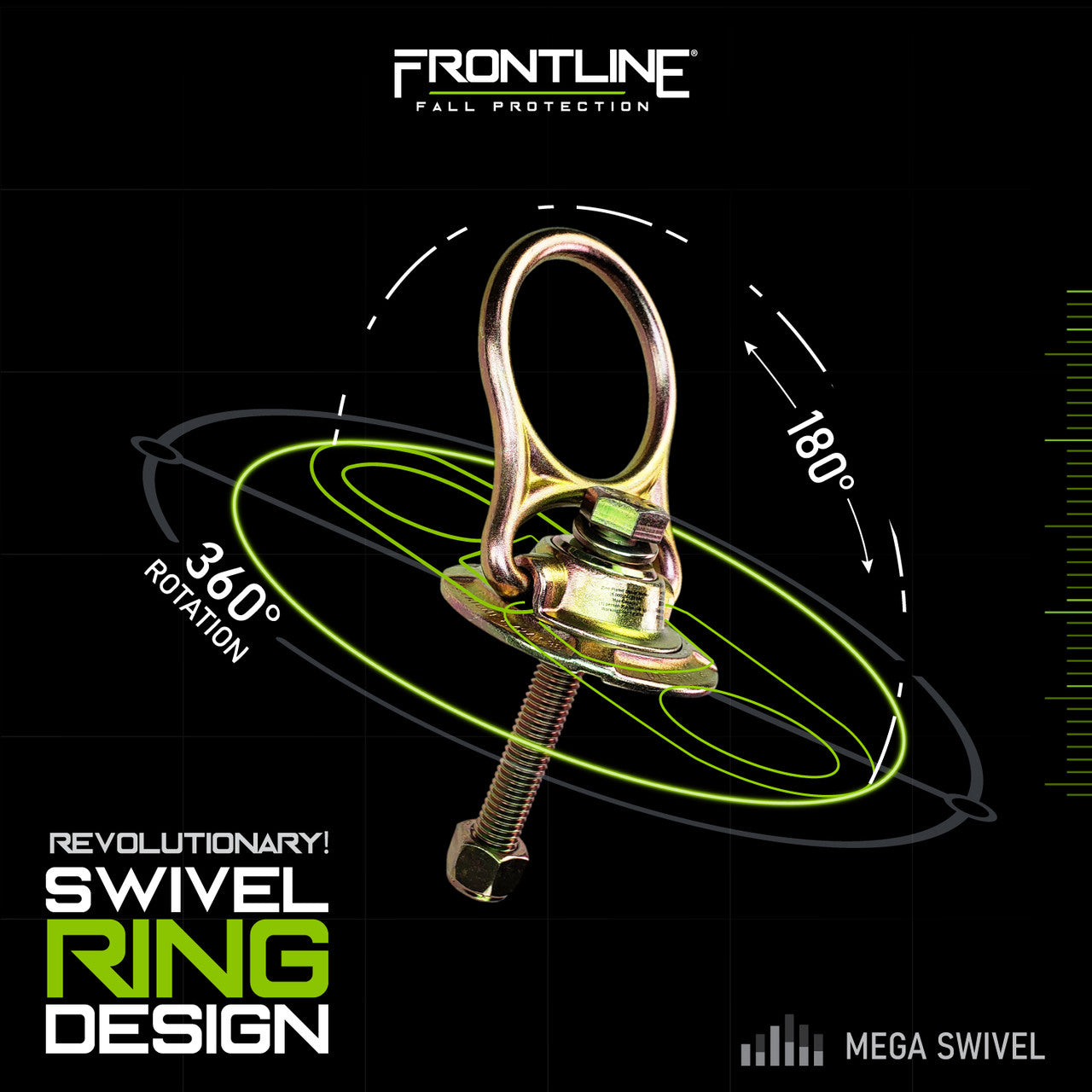 Frontline STM585K MEGA Swivel 5k Steel Anchor VM Hardware