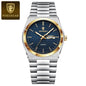 POEDAGAR Top Exquisite Male Watch Stainless Steel Waterproof Luminous Fashion Quartz Men's Watches Date Week Wristwatch For Men NovaCart